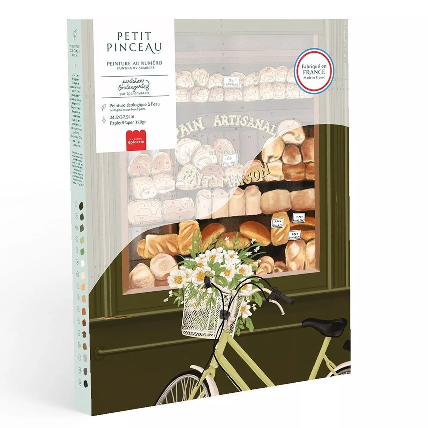 Coffret peinture au numéro - Boulangeries Parisiennes par Ananya Bhandari - Petit Pinceau