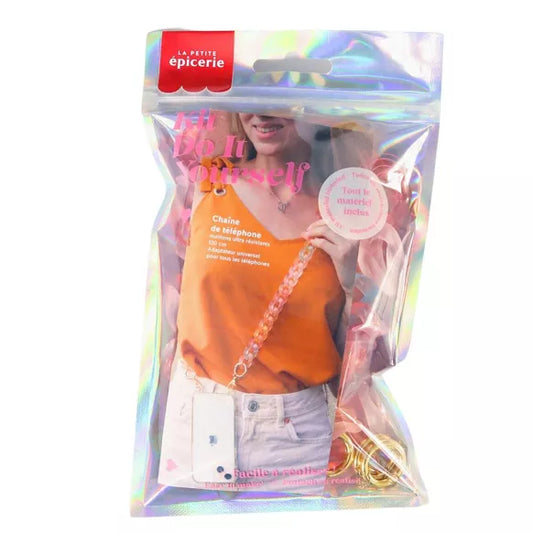 Kit DIY Bijou de téléphone - Maillons Pastel
