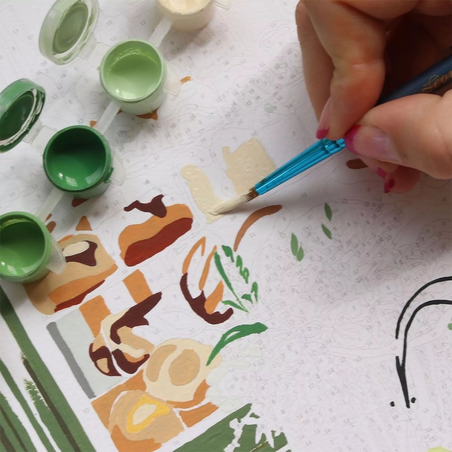Coffret peinture au numéro -  Boulangeries Parisiennes par Ananya Bhandari - Petit Pinceau