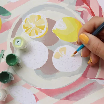 Coffret peinture au numéro - Citrons de Menton - Petit Pinceau