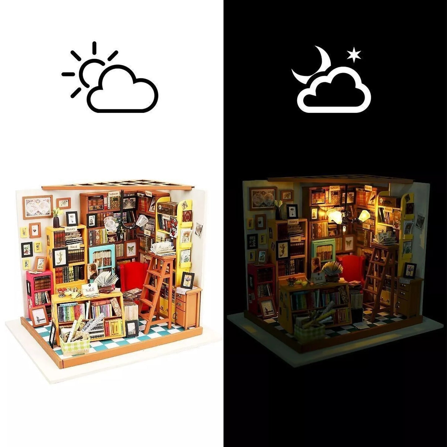 DIY Maison miniature - L'étude de Sam