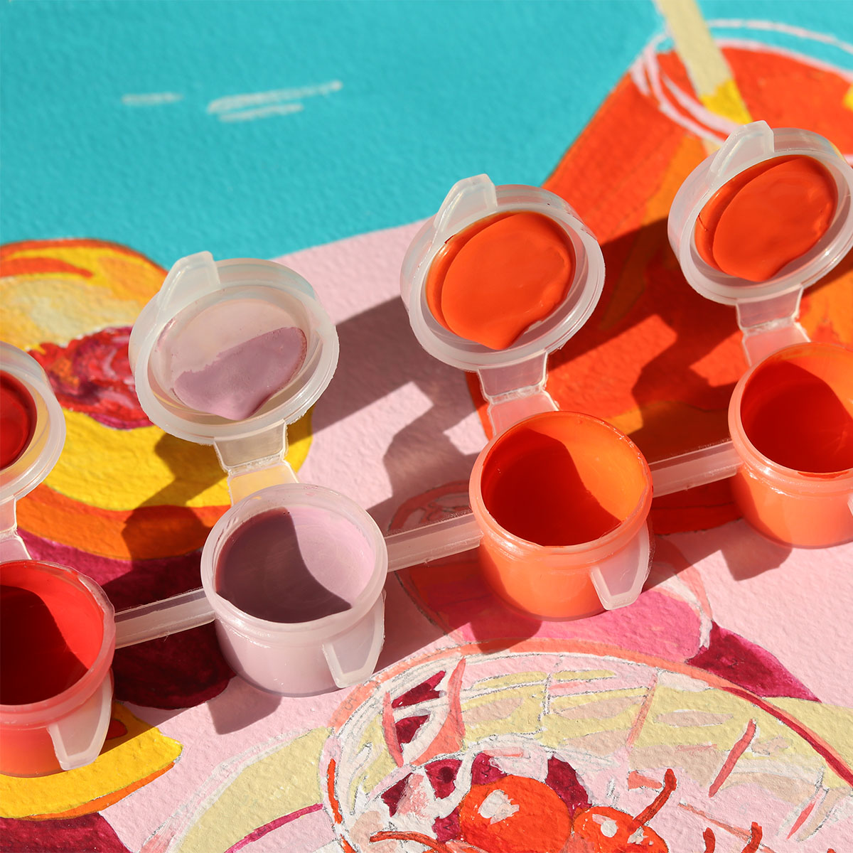 Coffret peinture au numéro - Summer Dreams par Sun Lee - Petit Pinceau