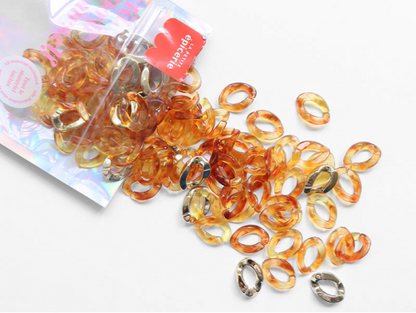 Kit DIY Bijou de téléphone - Maillons Ambre et dorés