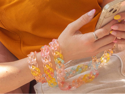 Kit DIY Bijou de téléphone - Maillons Pastel