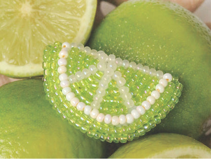 Kit DIY Mercerie - Mes broches Fruity en broderie Luneville