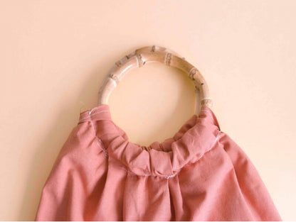 Kit couture - Mon sac granny à coudre en coton - rose